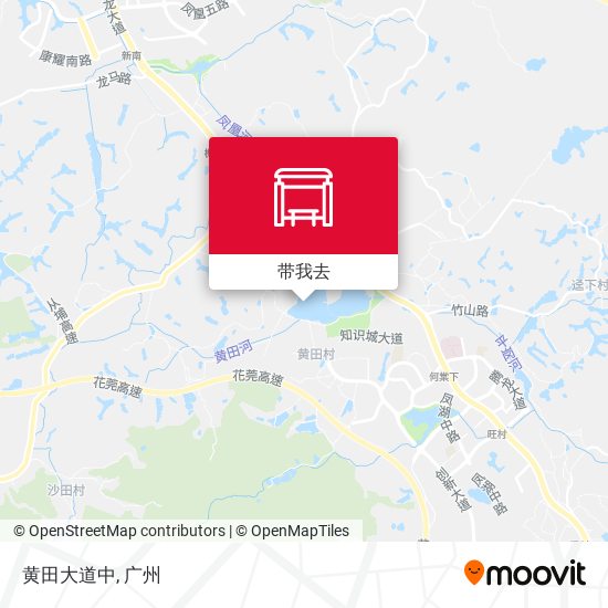 黄田大道中地图