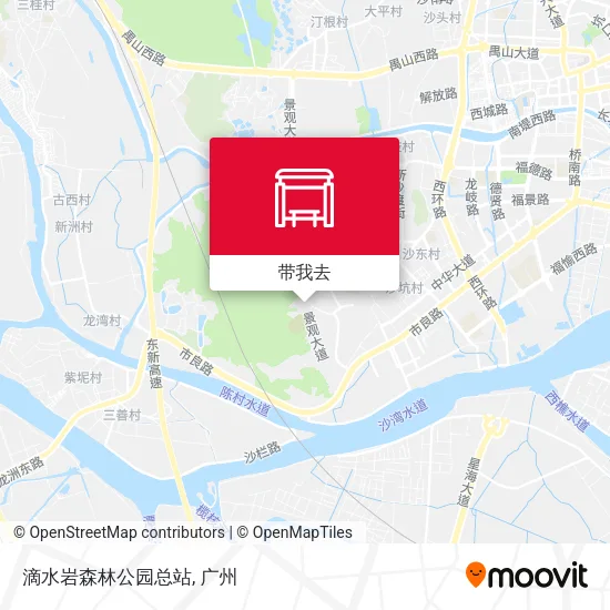 滴水岩森林公园总站地图