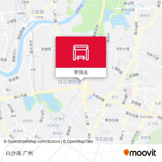 白沙湖地图