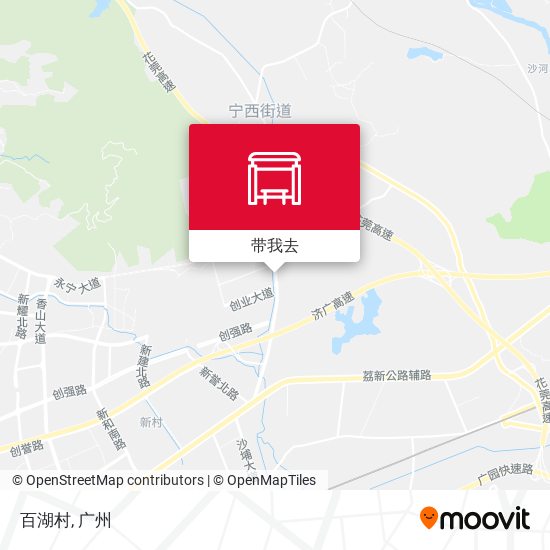 百湖村地图