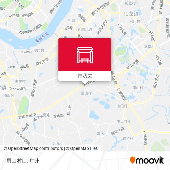 眉山村口地图