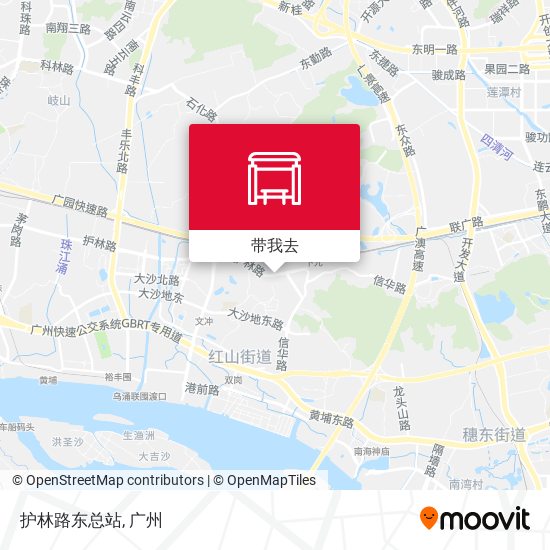护林路东总站地图