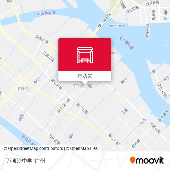 万顷沙中学地图