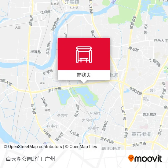 白云湖公园北门地图