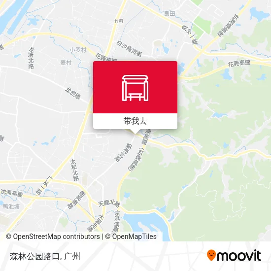 森林公园路口地图