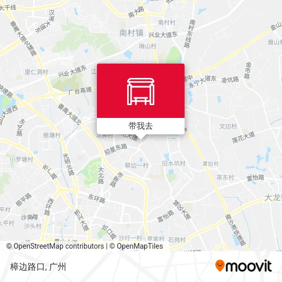樟边路口地图