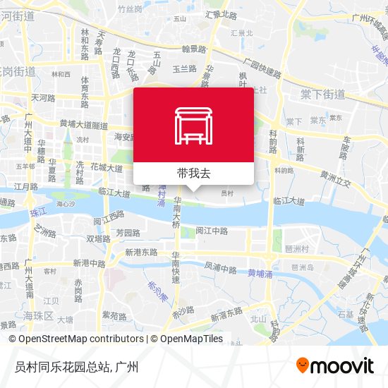 员村同乐花园总站地图