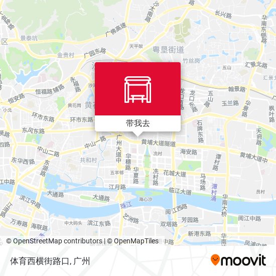 体育西横街路口地图