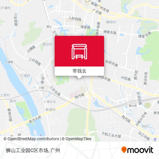 狮山工业园C区市场地图
