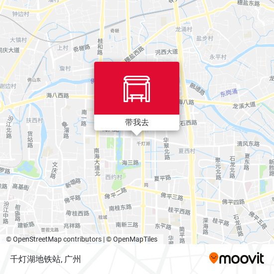 千灯湖地铁站地图
