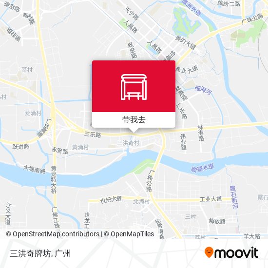 三洪奇牌坊地图