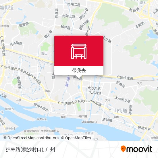 护林路(横沙村口)地图