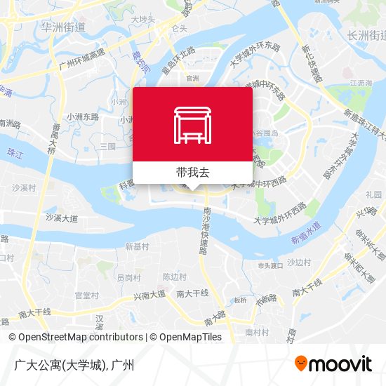 广大公寓(大学城)地图