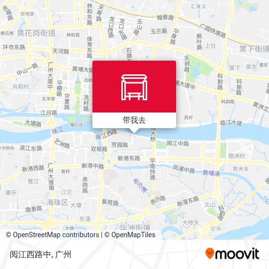 阅江西路中地图