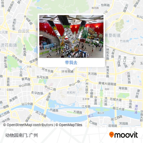 动物园南门地图
