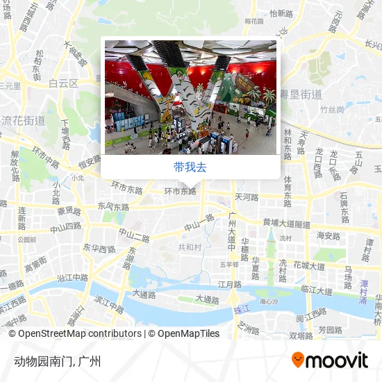 动物园南门地图