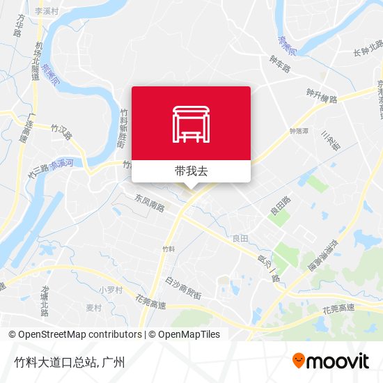 竹料大道口总站地图