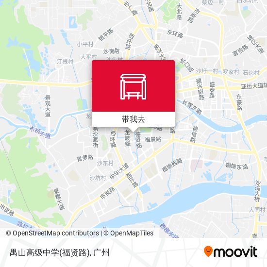 禺山高级中学(福贤路)地图