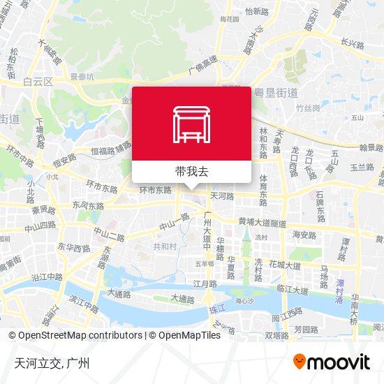 天河立交地图