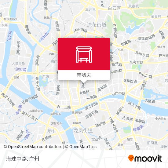 海珠中路地图