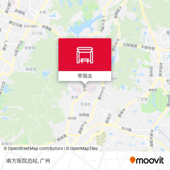 南方医院总站地图
