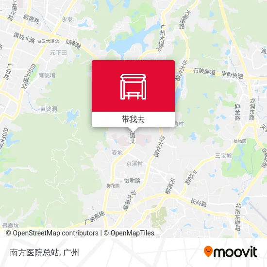 南方医院总站地图