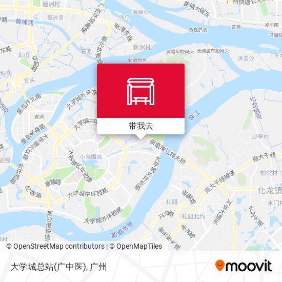 大学城总站(广中医)地图