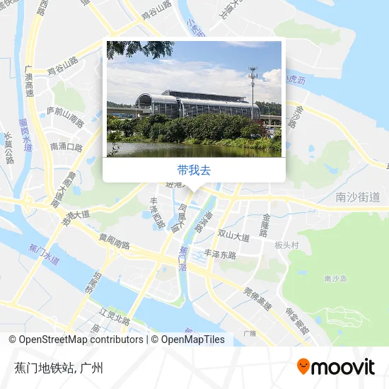 蕉门地铁站地图