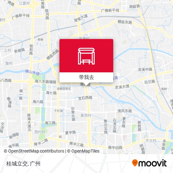 桂城立交地图