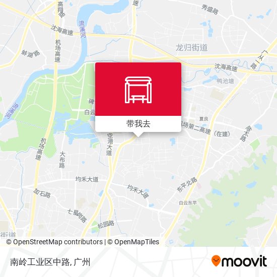 南岭工业区中路地图