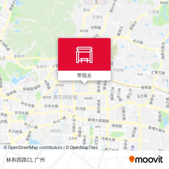 林和西路口地图