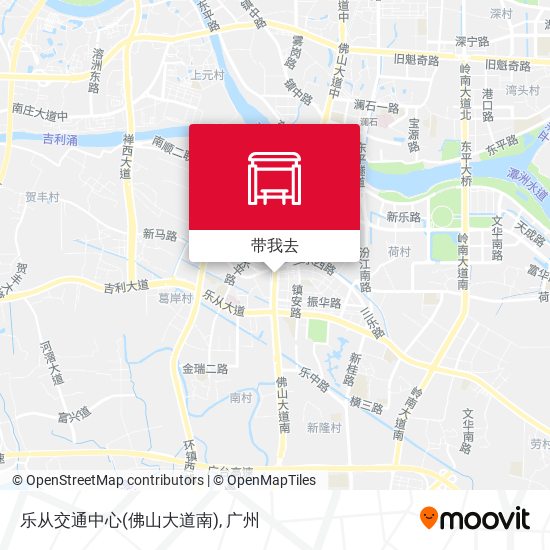 乐从交通中心(佛山大道南)地图