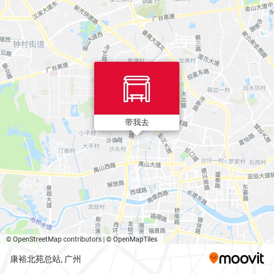 康裕北苑总站地图