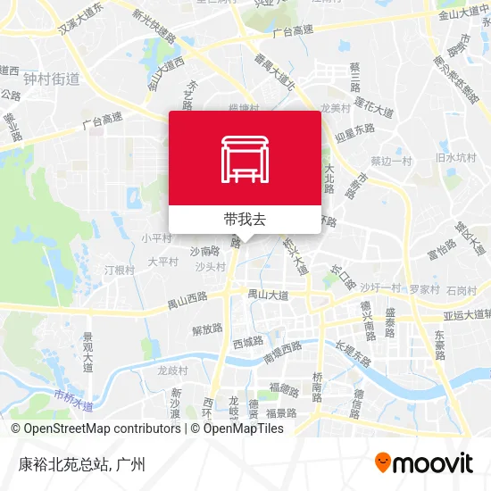 康裕北苑总站地图