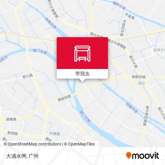 大涌水闸地图