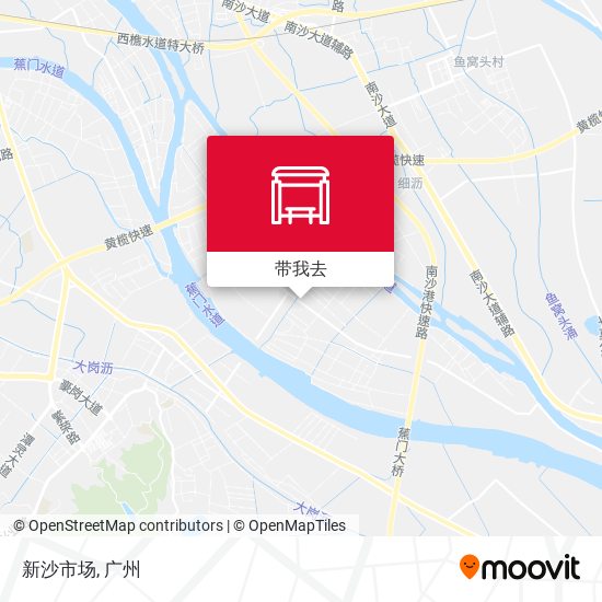 新沙市场地图