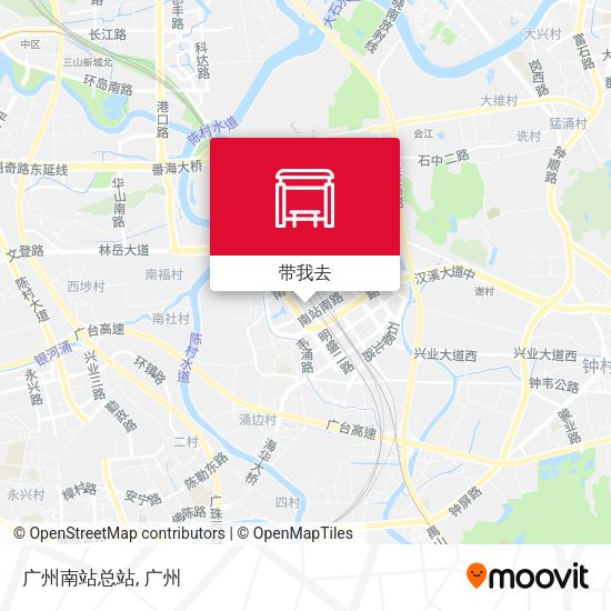 广州南站总站地图
