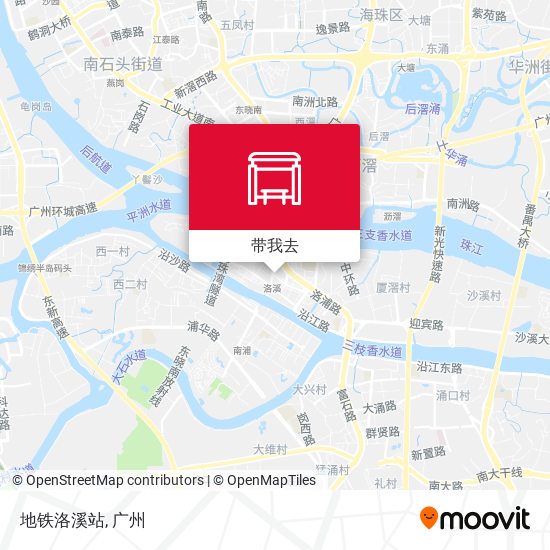 地铁洛溪站地图