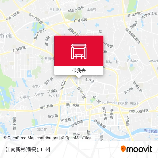 江南新村(番禺)地图