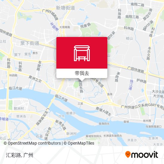 汇彩路地图