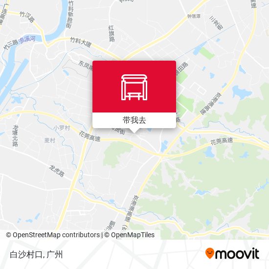 白沙村口地图