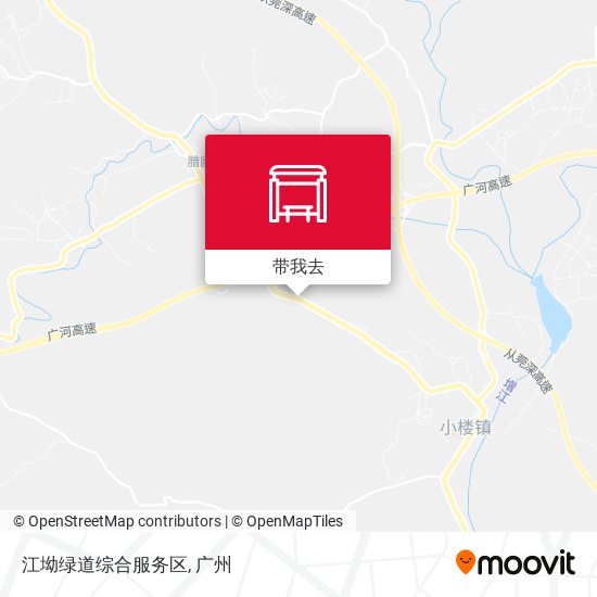 江坳绿道综合服务区地图