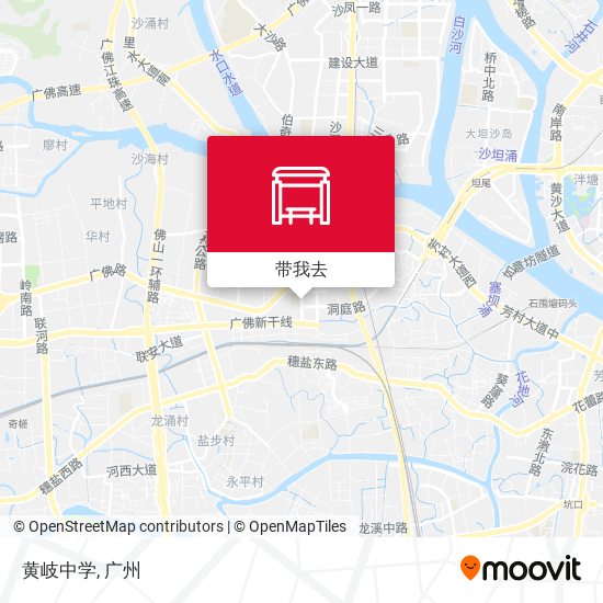 黄岐中学地图