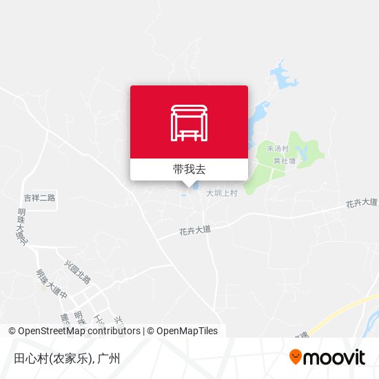 田心村(农家乐)地图