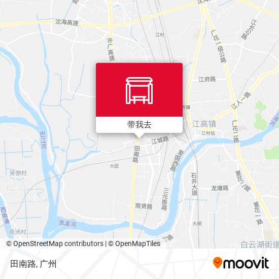 田南路地图