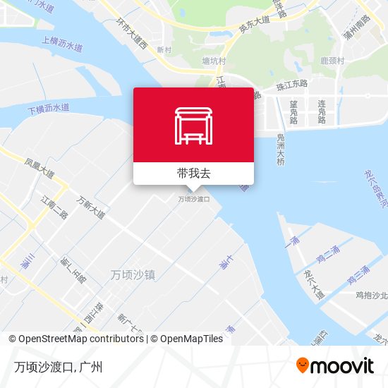 万顷沙渡口地图