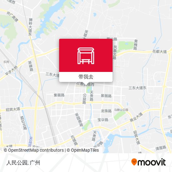 人民公园地图