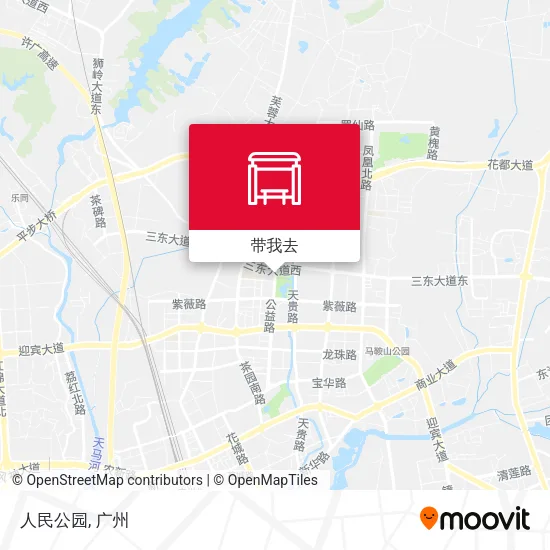 人民公园地图