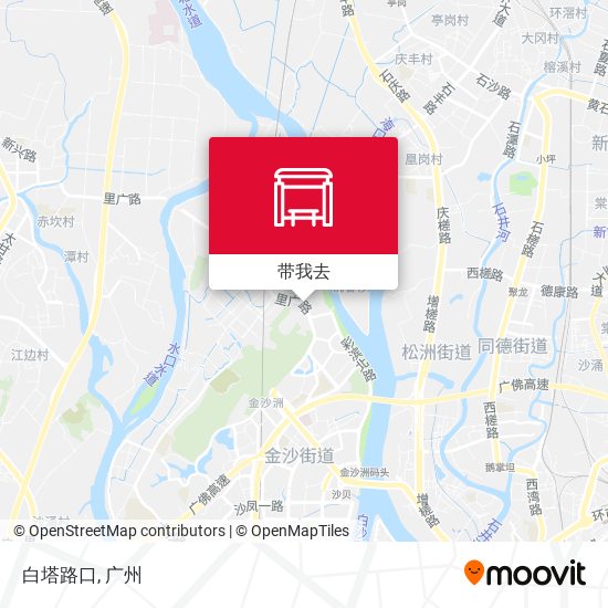 白塔路口地图