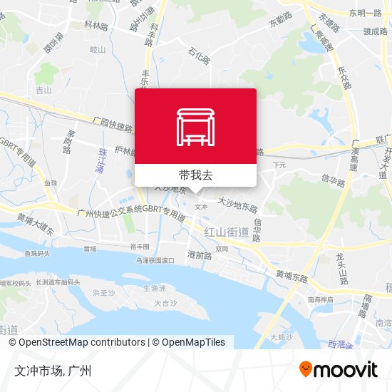 文冲市场地图